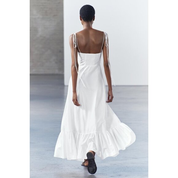 Zara Collection Ruffled Poplin Dress - Picture 4 of 8